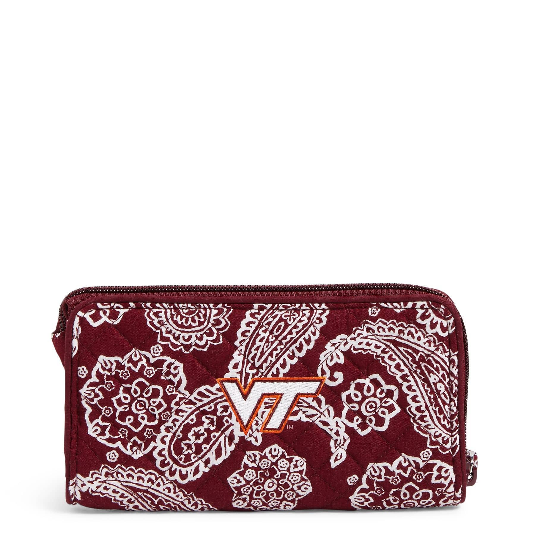  Collegiate RFID Front Zip Wristlet 