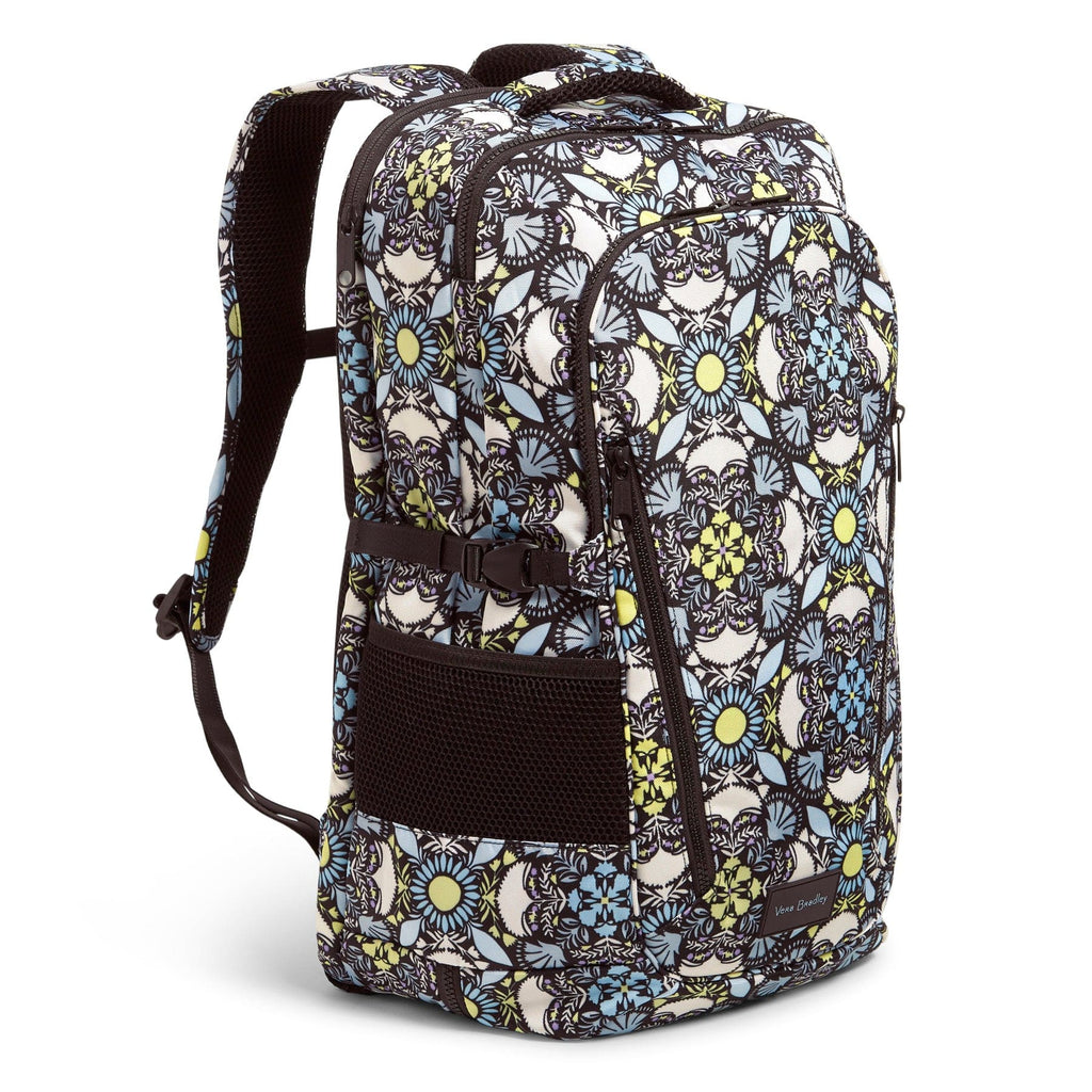 vera bradley women's lay flat travel backpack