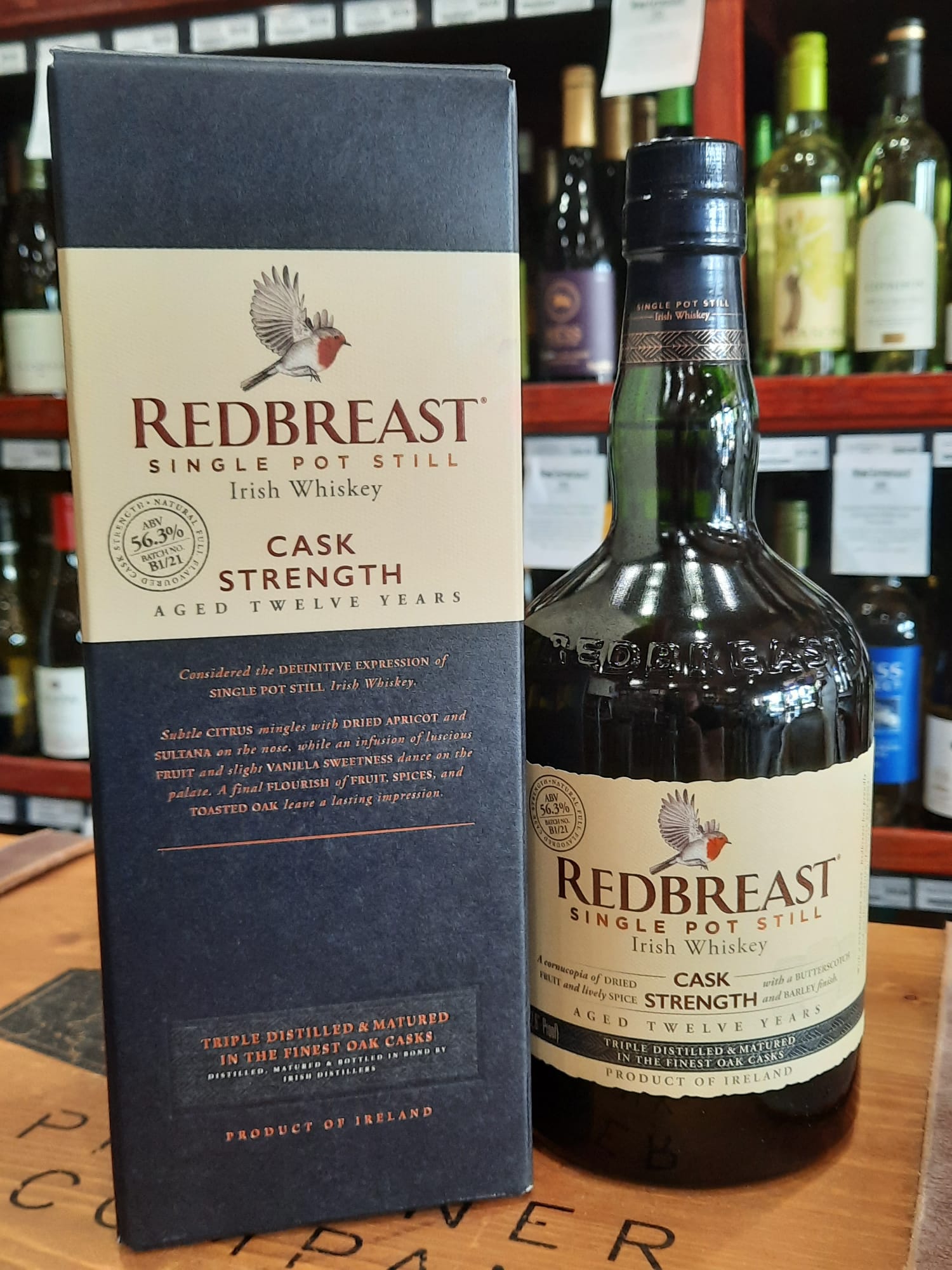 2022 Redbreast 12 Year Old  #B1/22 Single Pot Still Cask Strength Irish Whiskey 750ml