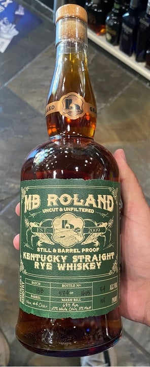 MB Roland Uncut & Unfiltered Still & Barrel Proof Kentucky Straight Bourbon Whiskey 750ml