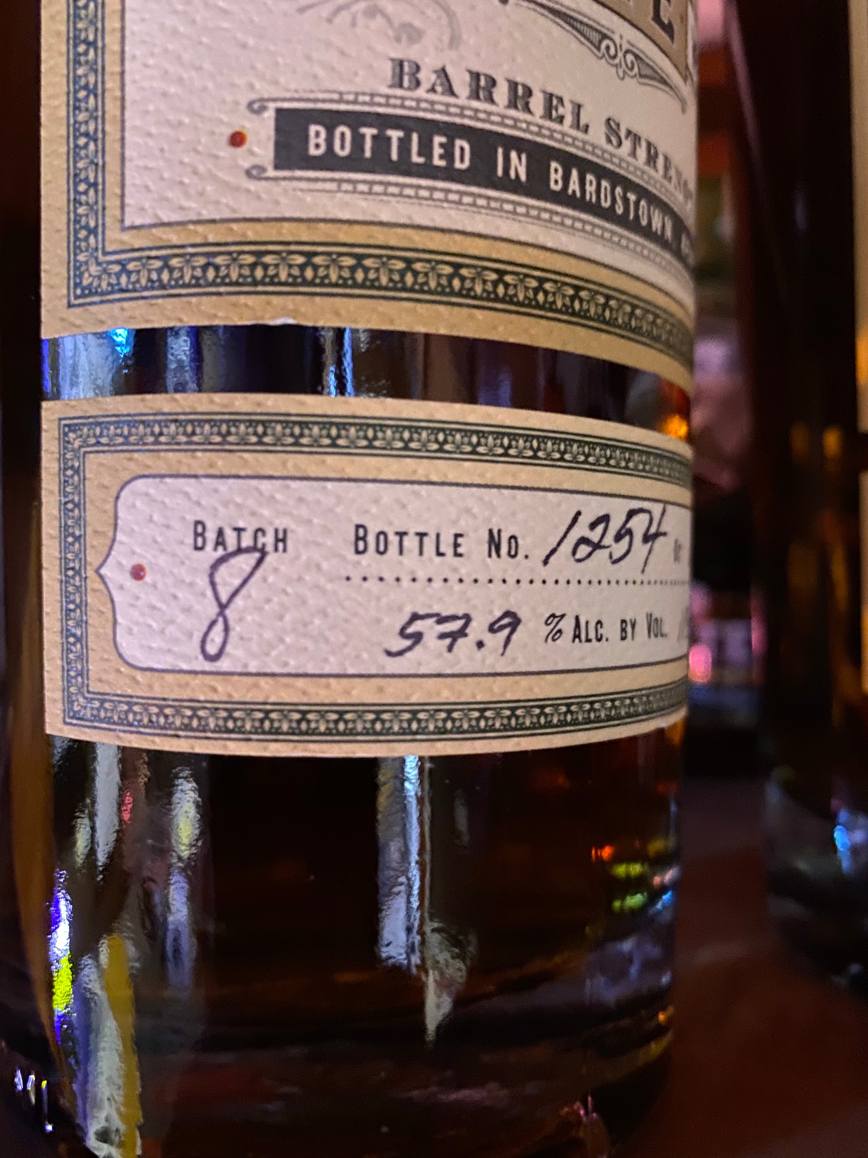 Old Carter Barrel Strength Batch 8 Straight Rye Whiskey 750ml