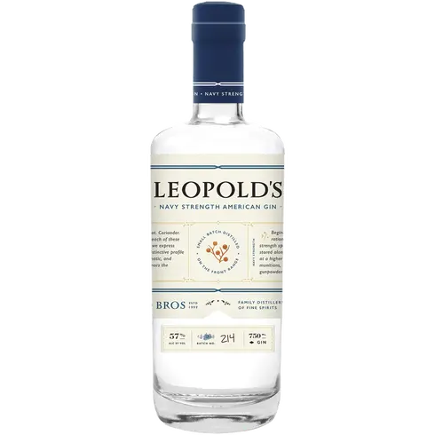 Leopold Navy Strength Gin 750ml