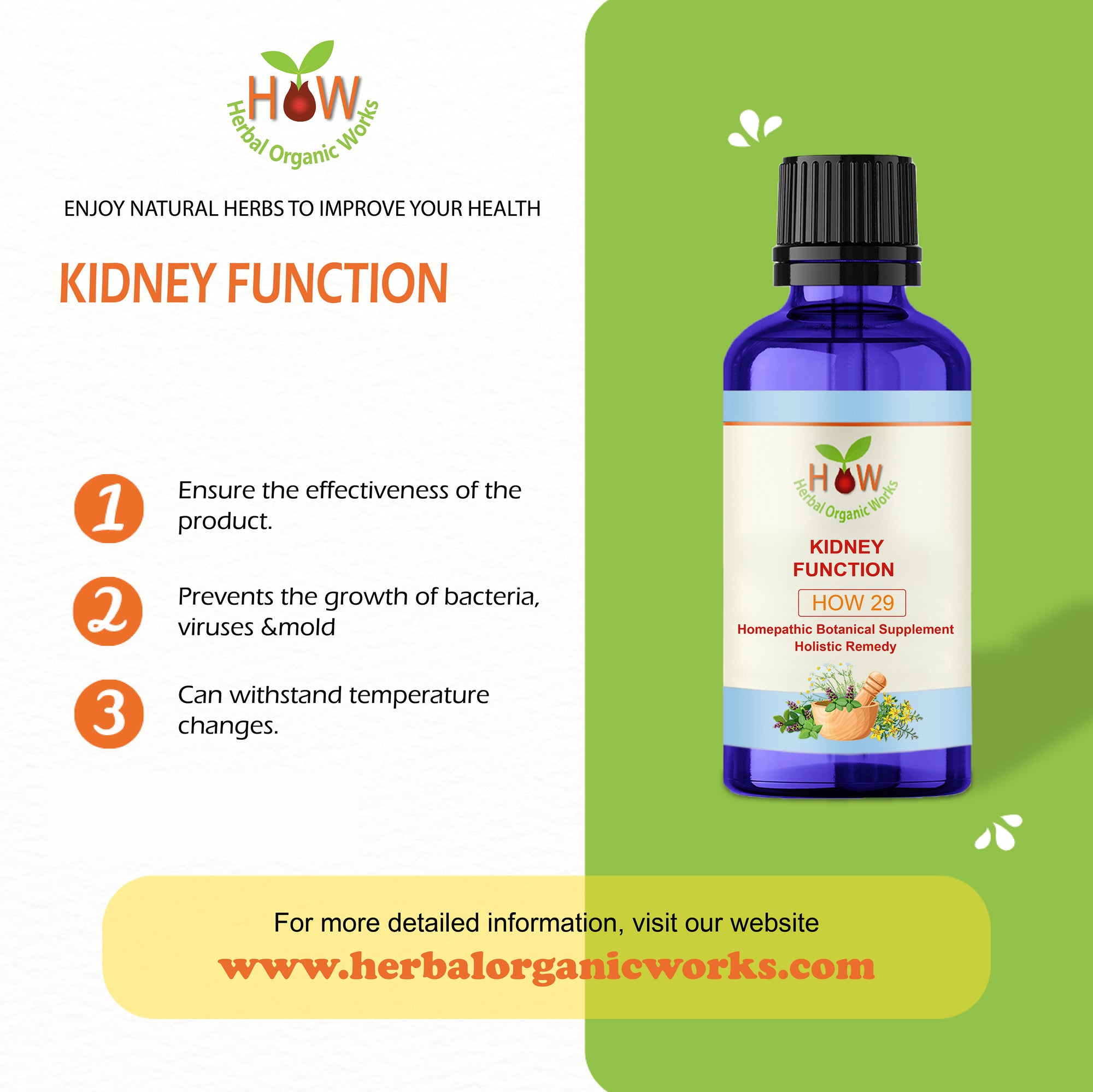 KIDNEY FUNCTION – Herbal Organic Works