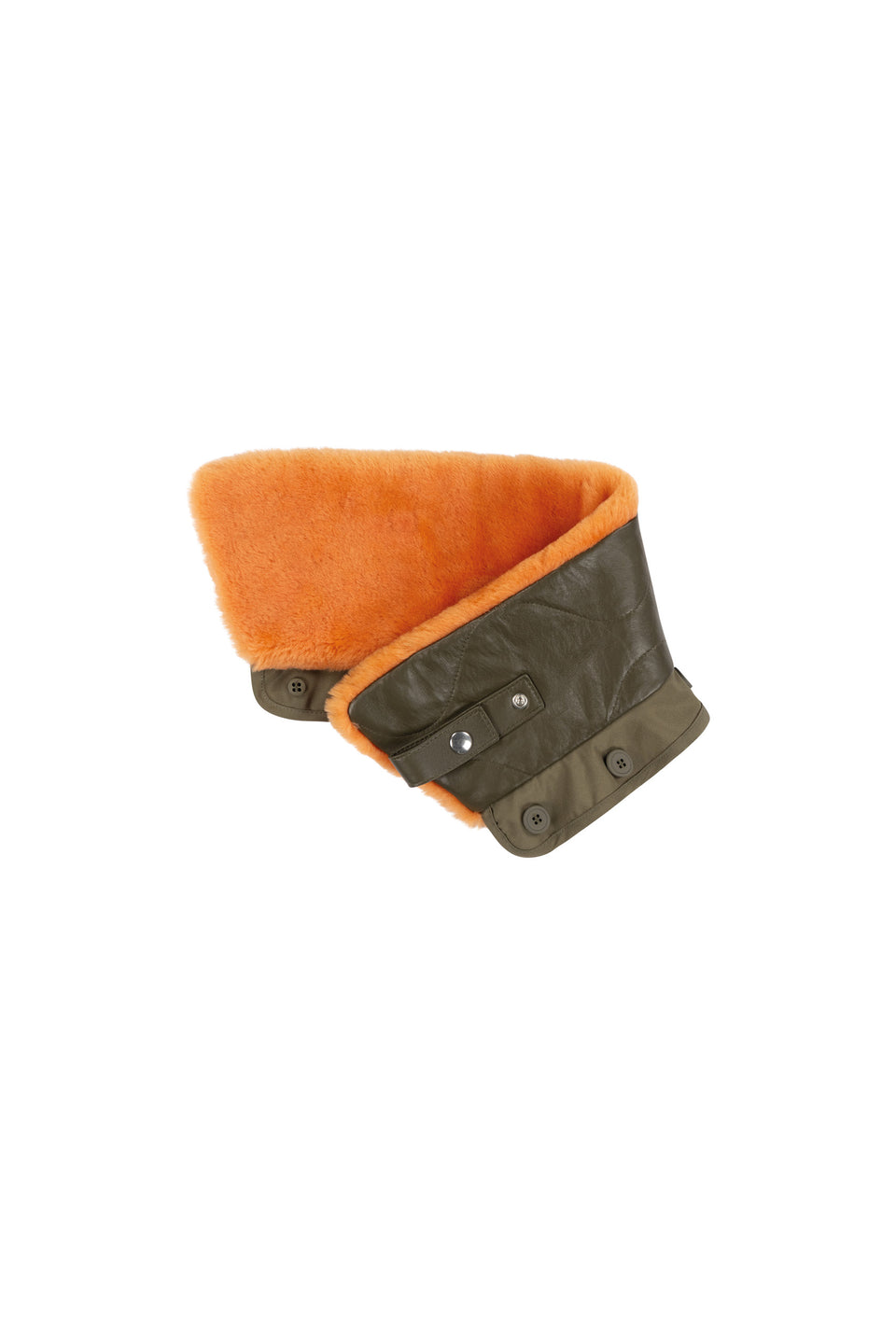 Aviator Collar - Orange / Dark Olive (listing page thumbnail)