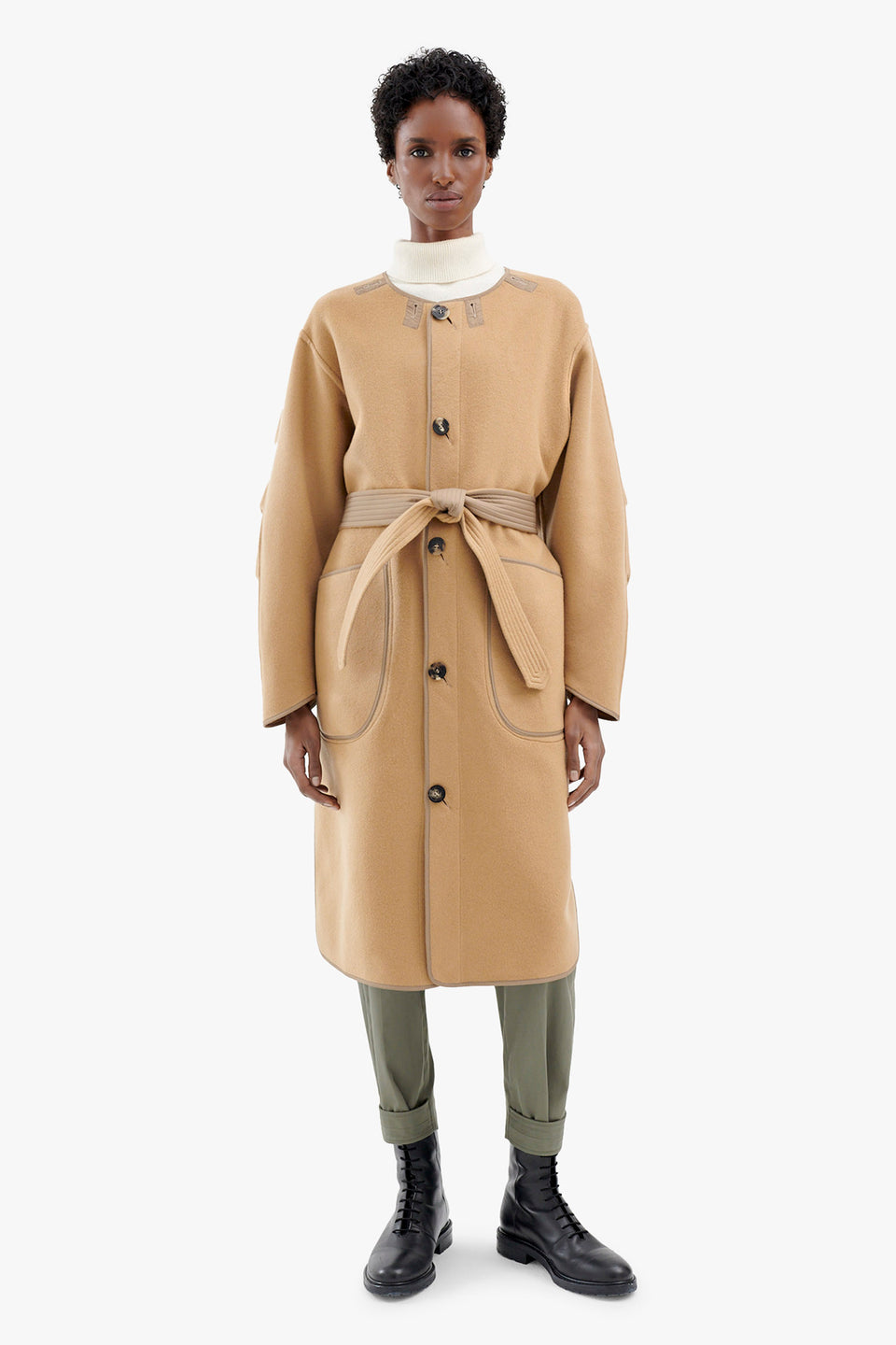 Cashmere Quilt Parka - Camel (listing page thumbnail)