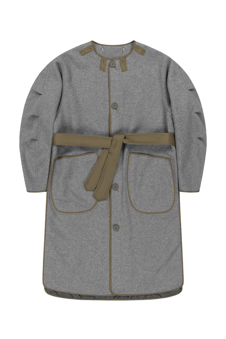 Cashmere Quilt Parka - Grey (listing page thumbnail)