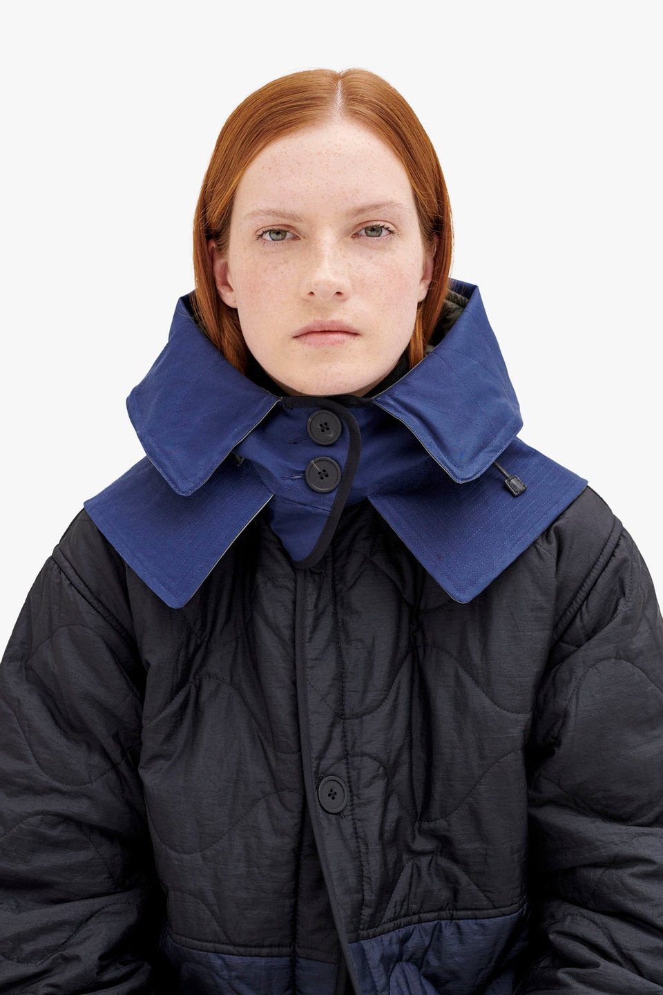 Elements Rain Quilt Hood - Bright Navy (listing page thumbnail)