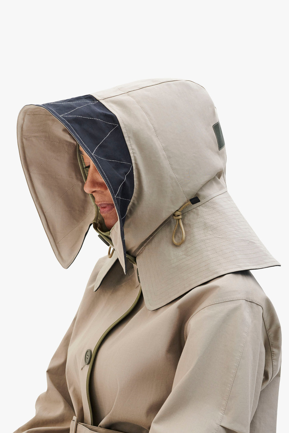 Elements Rain Qulit Hood - Stone (listing page thumbnail)