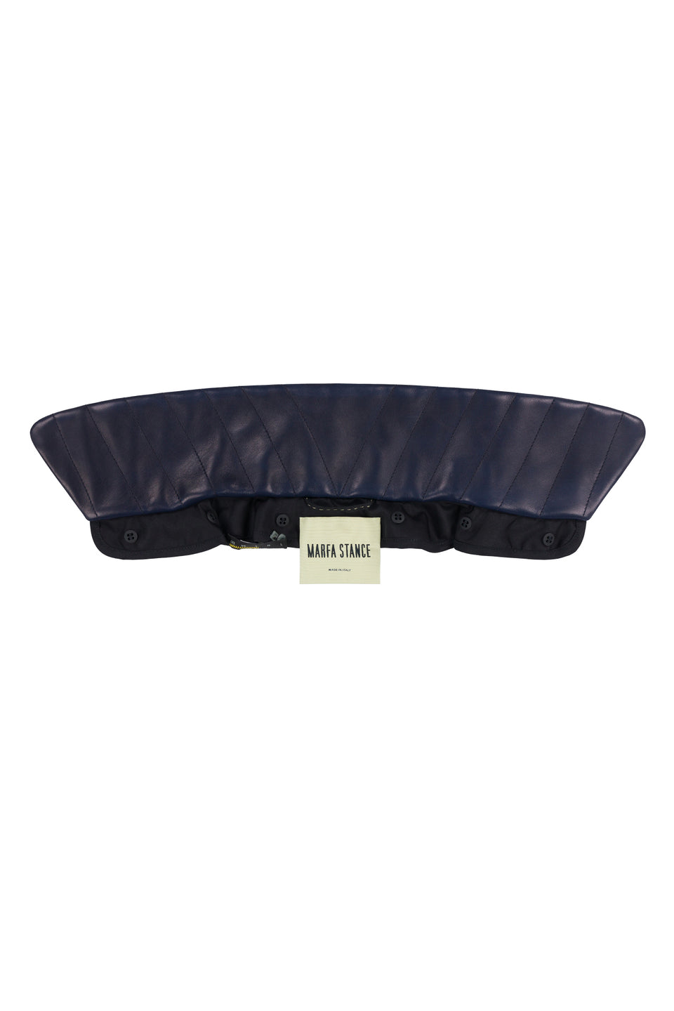 Leather Collar - Navy (listing page thumbnail)