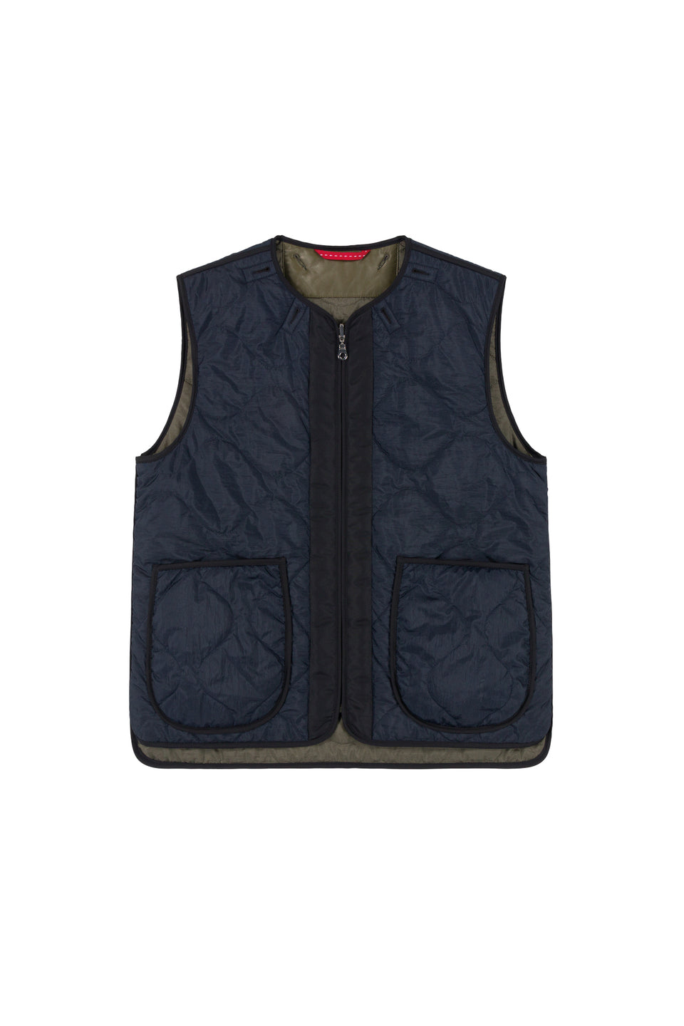 Marfa Stance x Airmail Shareable vest - Navy / Dark Olive (listing page thumbnail)