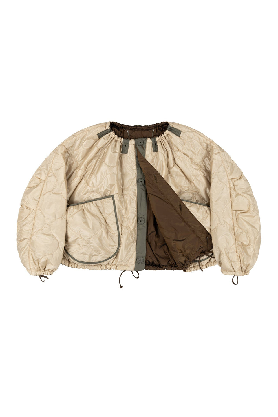 Parachute Quilt Bomber - Bronze / Oyster (listing page thumbnail)