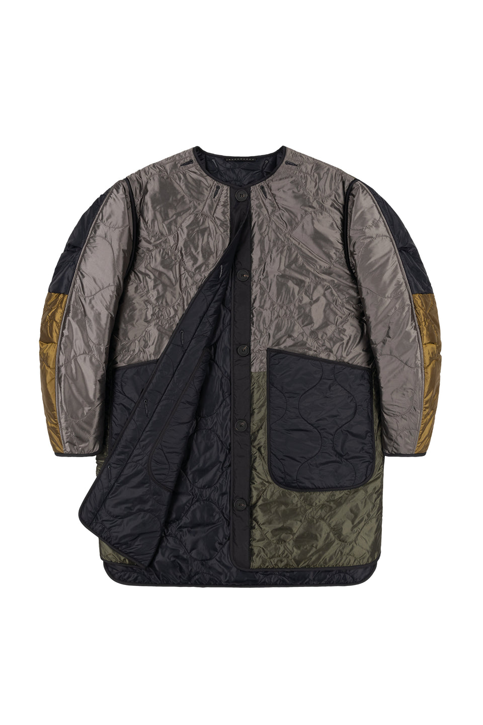 Patchwork Signature Quilt Jacket - Granite / Black (listing page thumbnail)