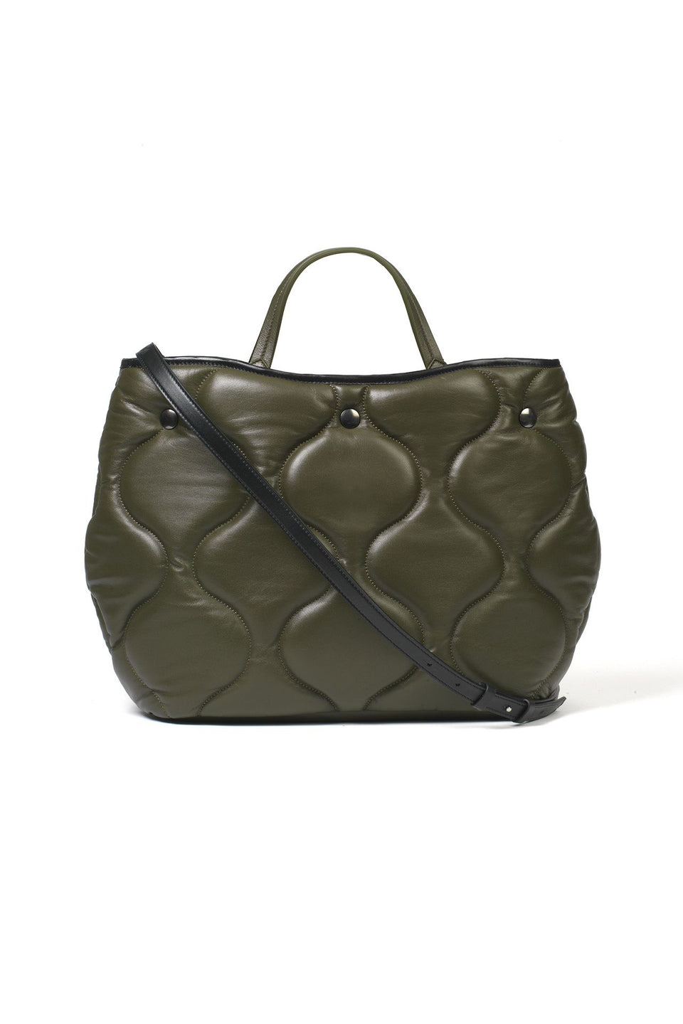 Quilted Leather Signature Bag - Olive (listing page thumbnail)