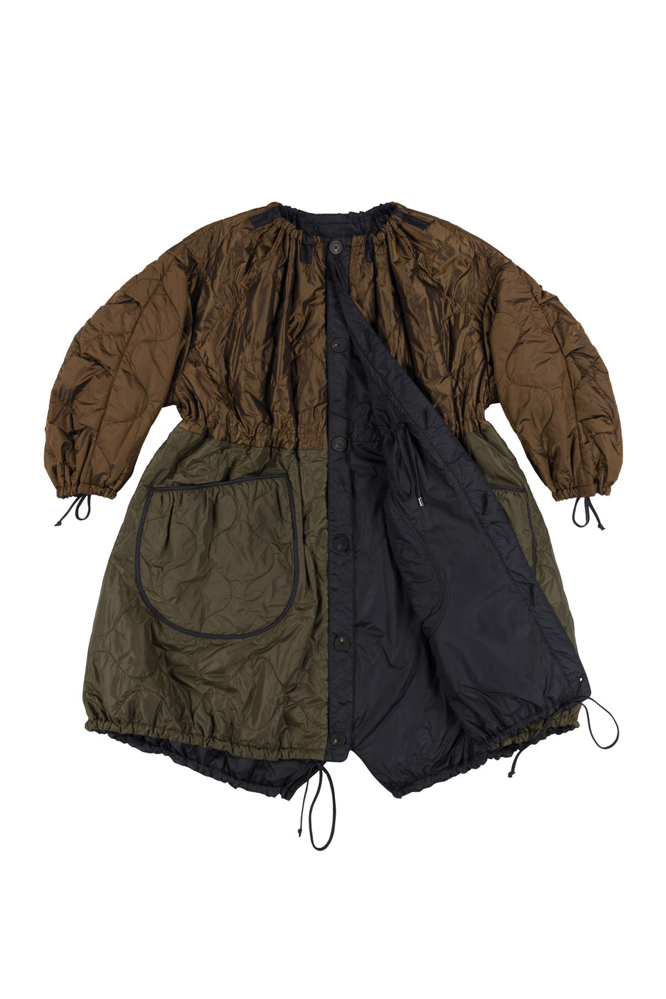 Quilted Parachute Parka - Bronze / Black (listing page thumbnail)