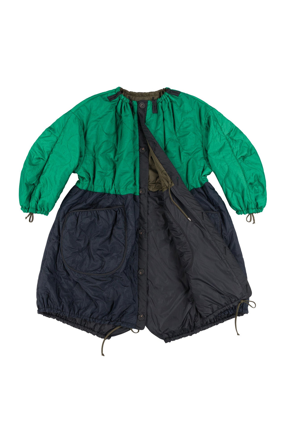 Quilted Parachute Parka - Emerald / Dark Olive (listing page thumbnail)