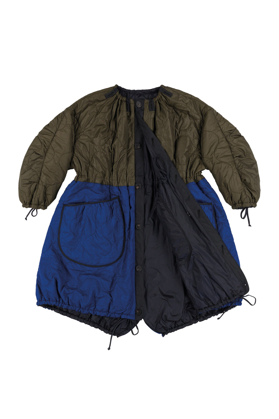 Quilted Parachute Parka - Olive / Midnight (listing page thumbnail)