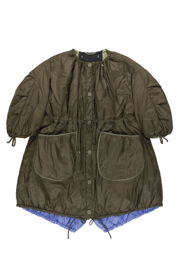 Quilted Parachute Parka - Pale Sage / Dark Olive (listing page thumbnail)