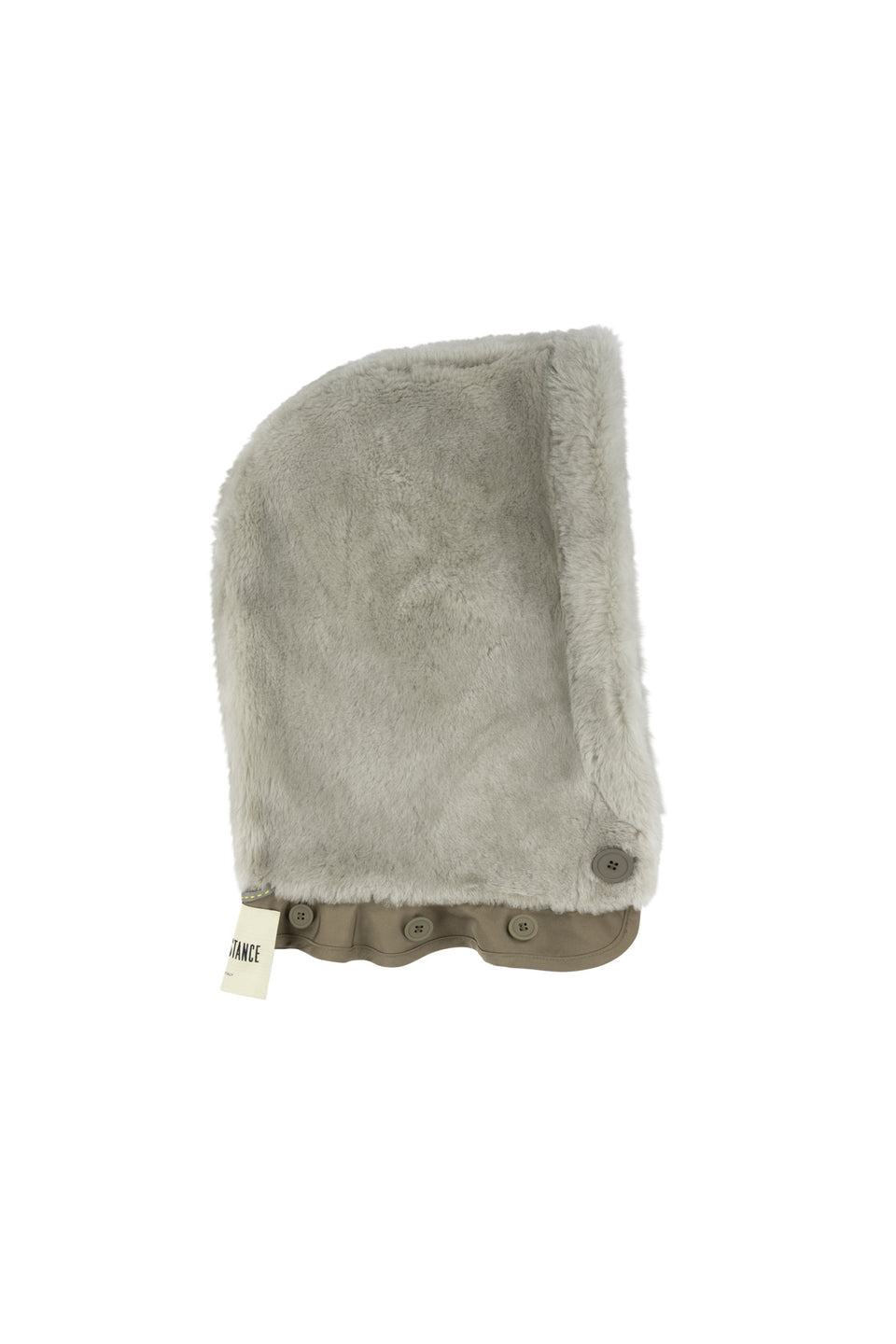 Shearling Close Fit Hood - Dark Olive / Pale Jade (listing page thumbnail)