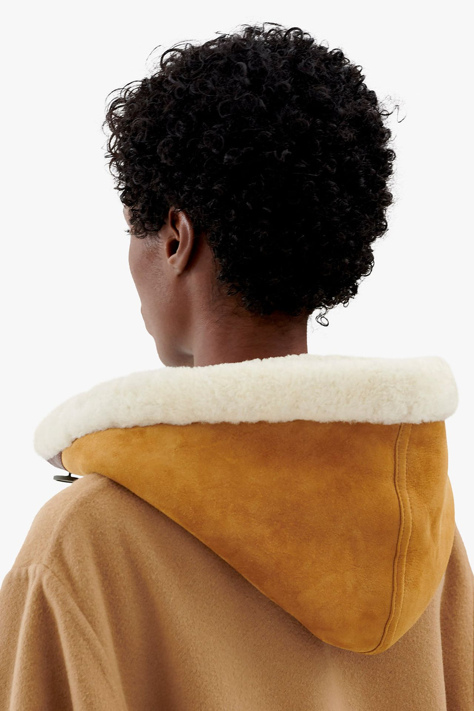 Shearling Close Fit Hood - Tan / Natural (listing page thumbnail)