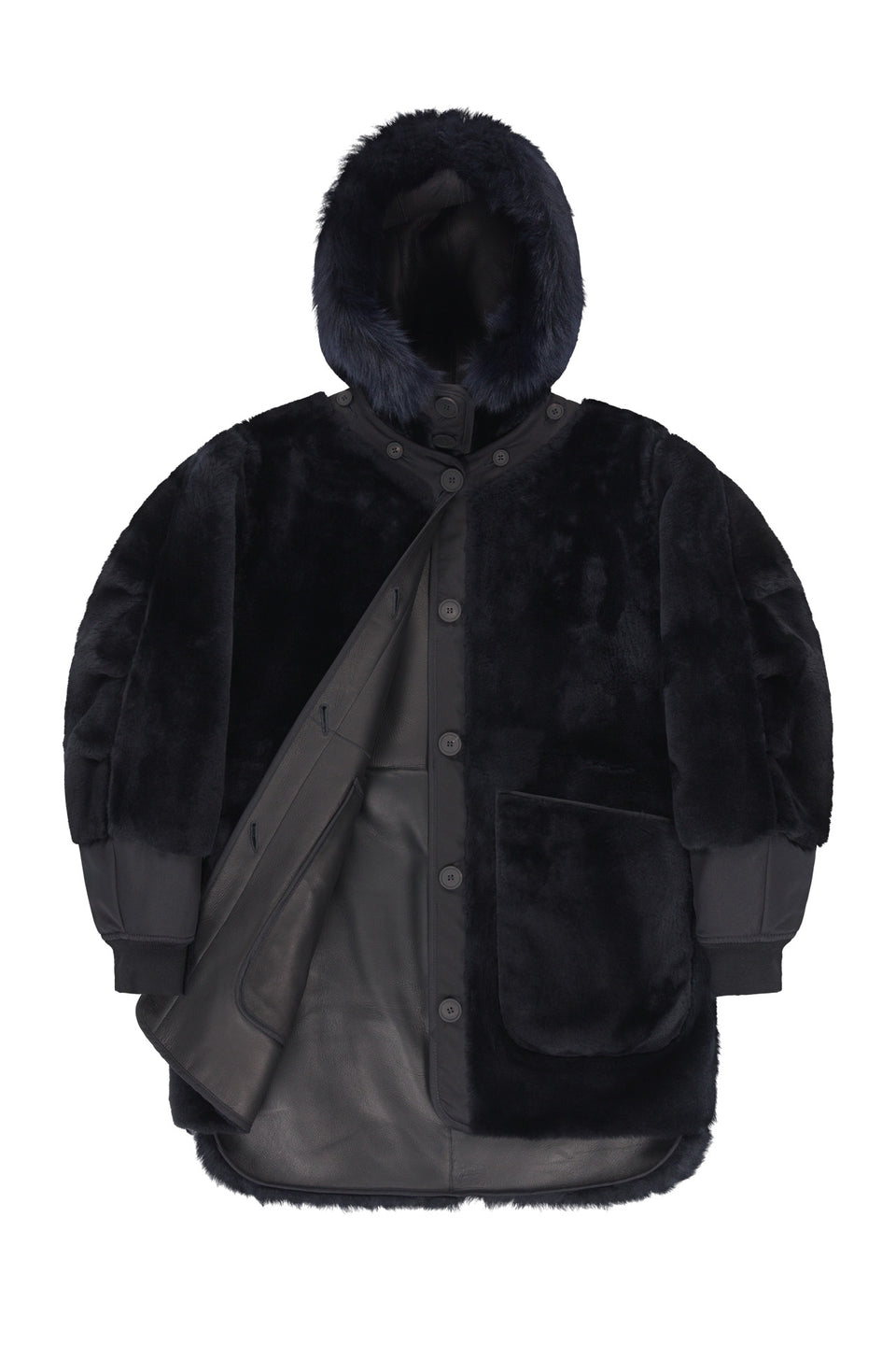 Shearling Coat - Midnight / Black (listing page thumbnail)