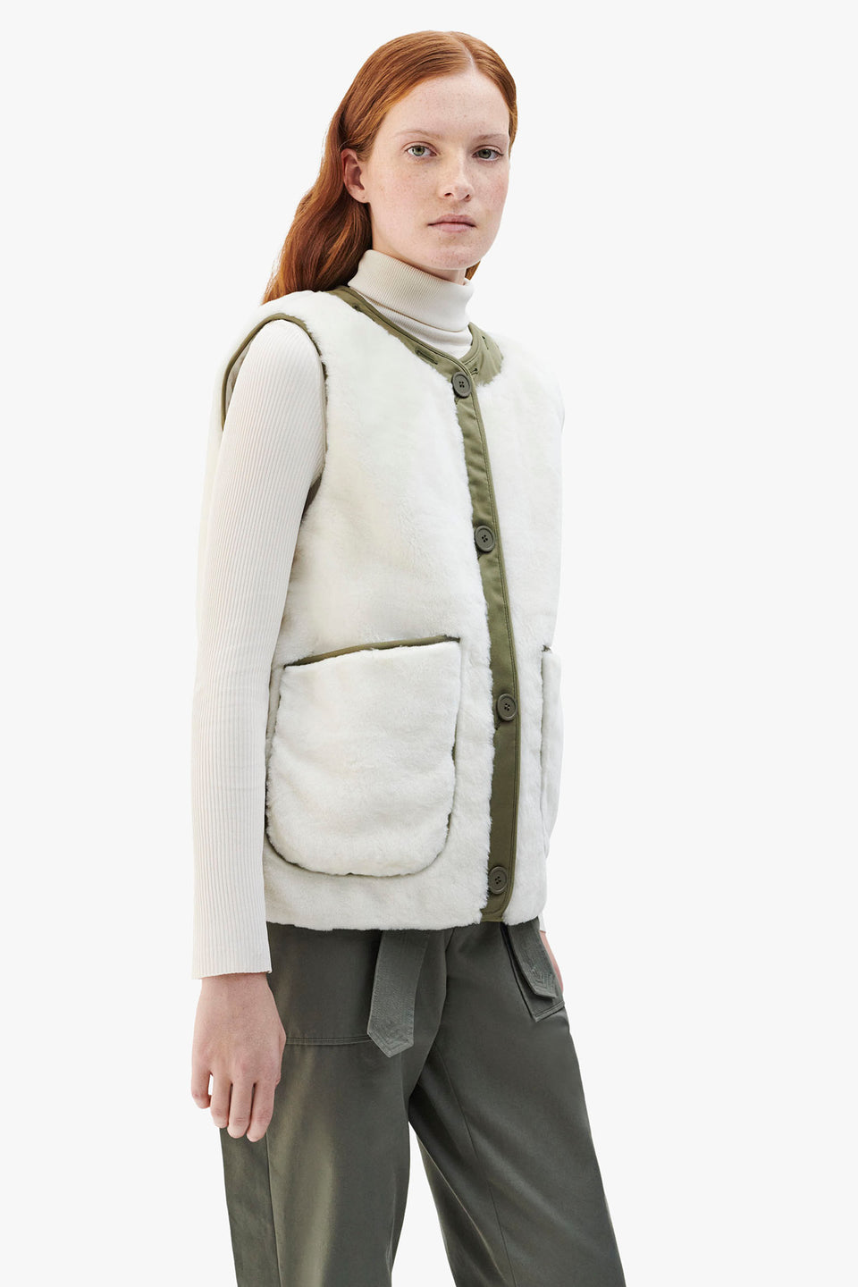 Shearling Quilt Liner - Natural White / Natural White (listing page thumbnail)
