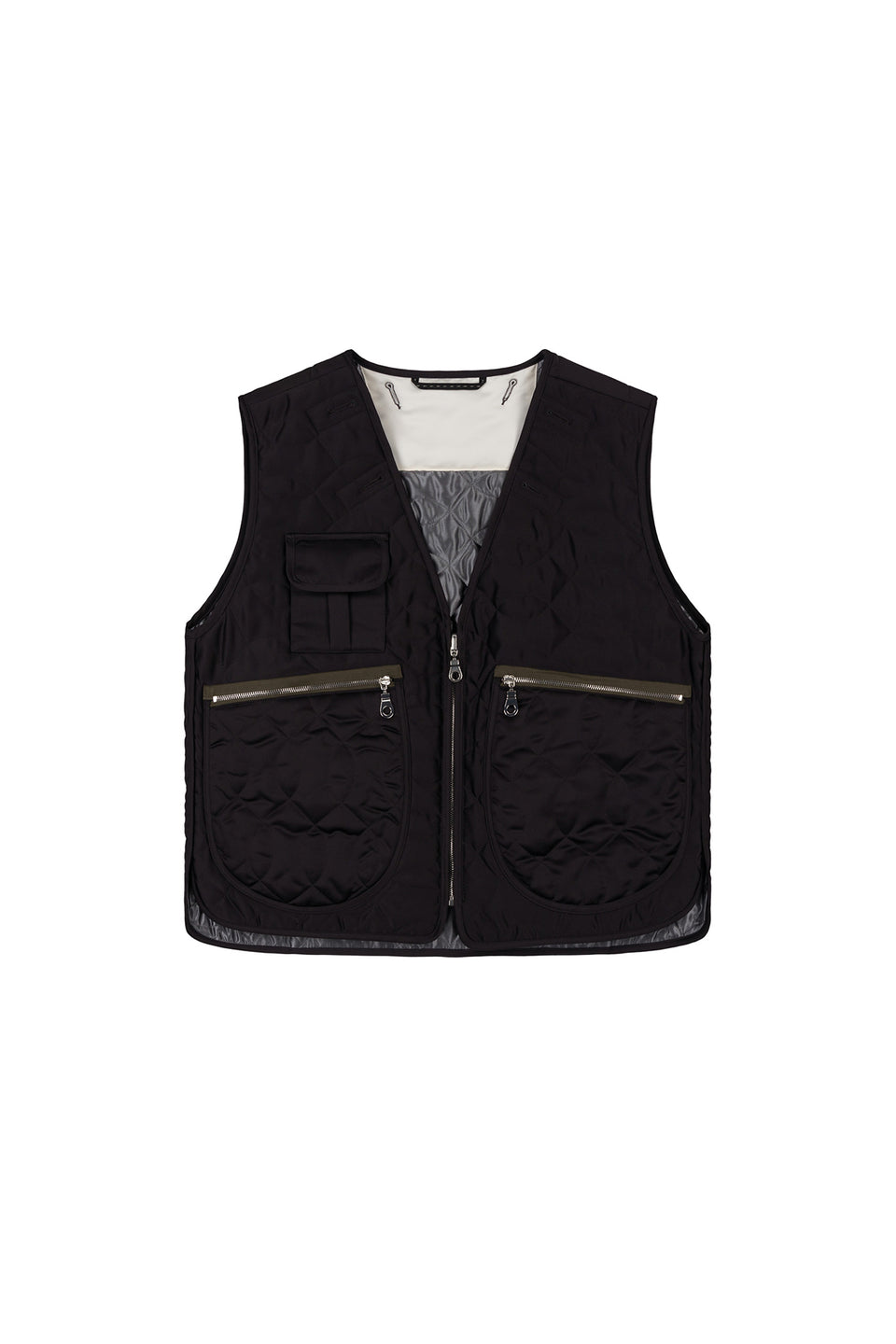 Utility Quilt Vest - Black / Anthracite (listing page thumbnail)