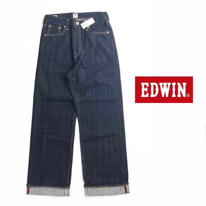 Edwin 505 Wide Straight デニムパンツ Ladys 00 ワンウォッシュ