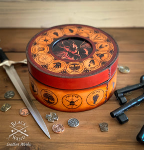 "D&D" inspired Leather Supply Box