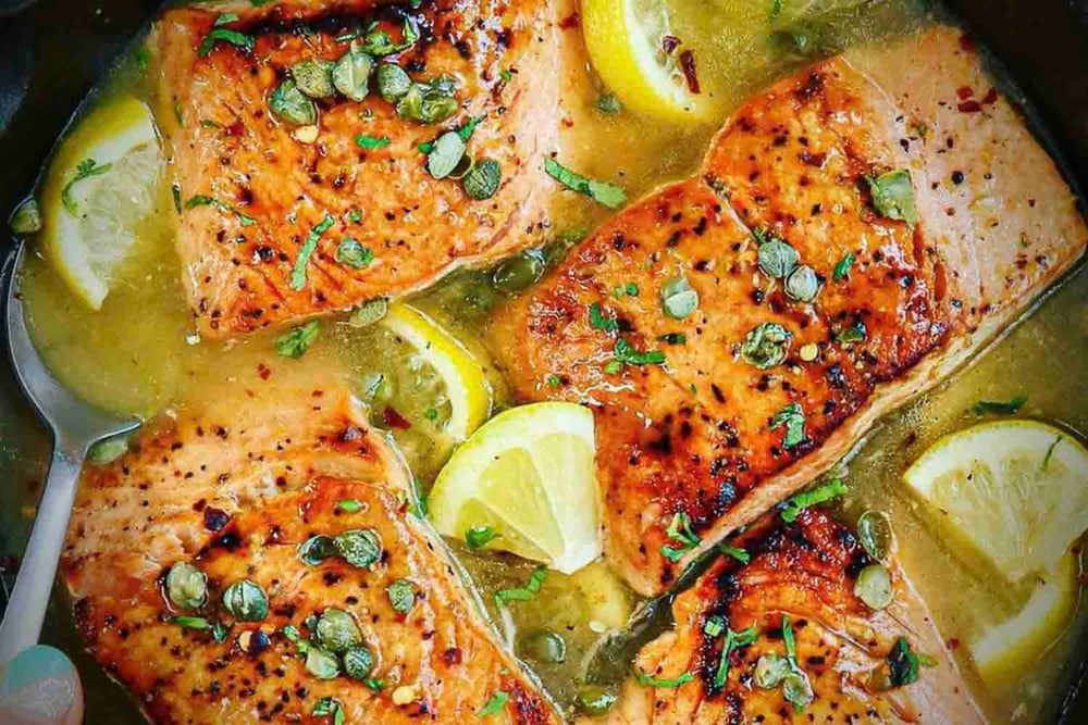 Easy Peasy Salmon Picatta – Catch Sitka Seafood