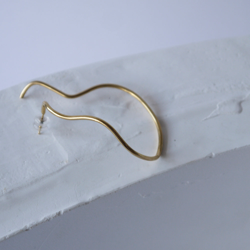brillpiece line cuff earring (GOLD)