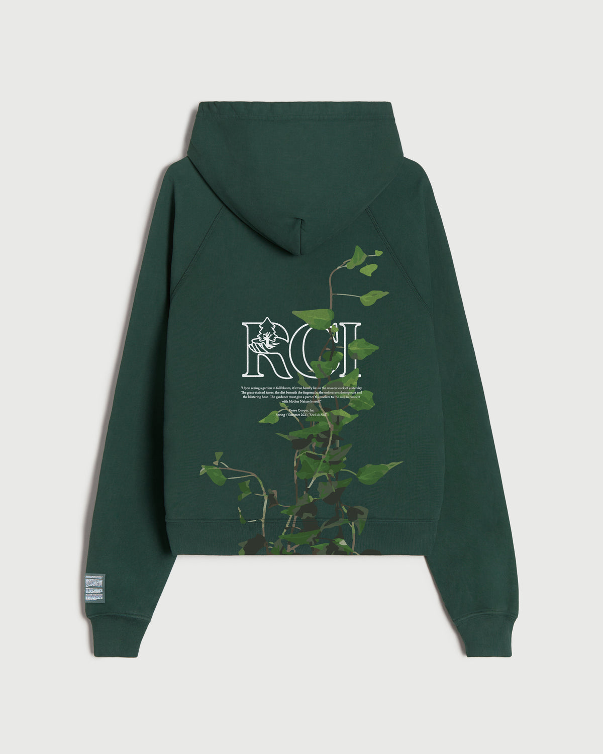 Vine Print Hooded Sweatshirt in Forest – REESE COOPER®