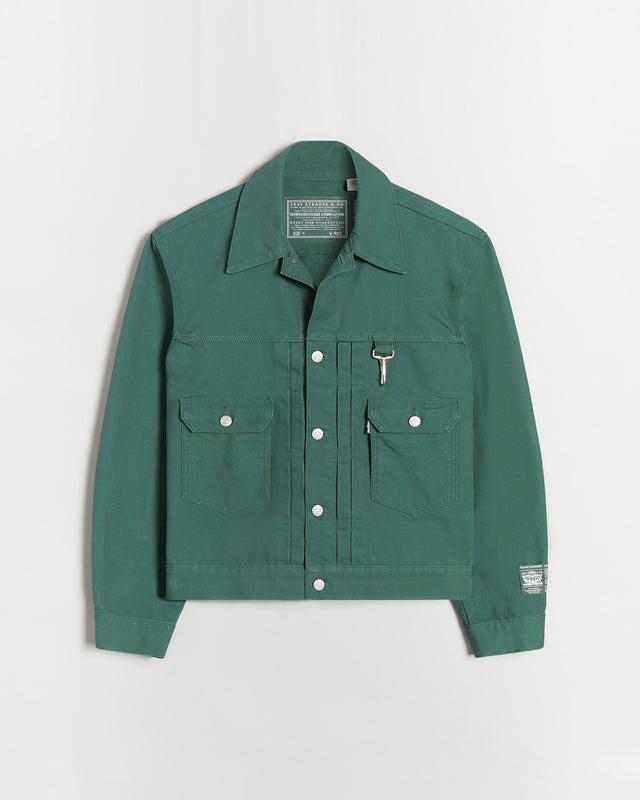 RCI x Levi's Duck Canvas Type II Trucker Jacket in Forest Green – REESE  COOPER®