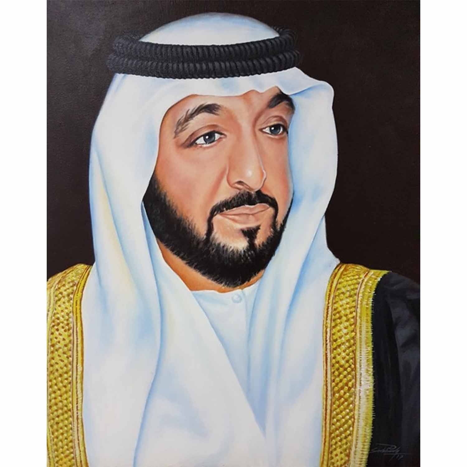 Portrait of Sheikh Khalifa bin Zayed Al Nahyan – Monda Gallery