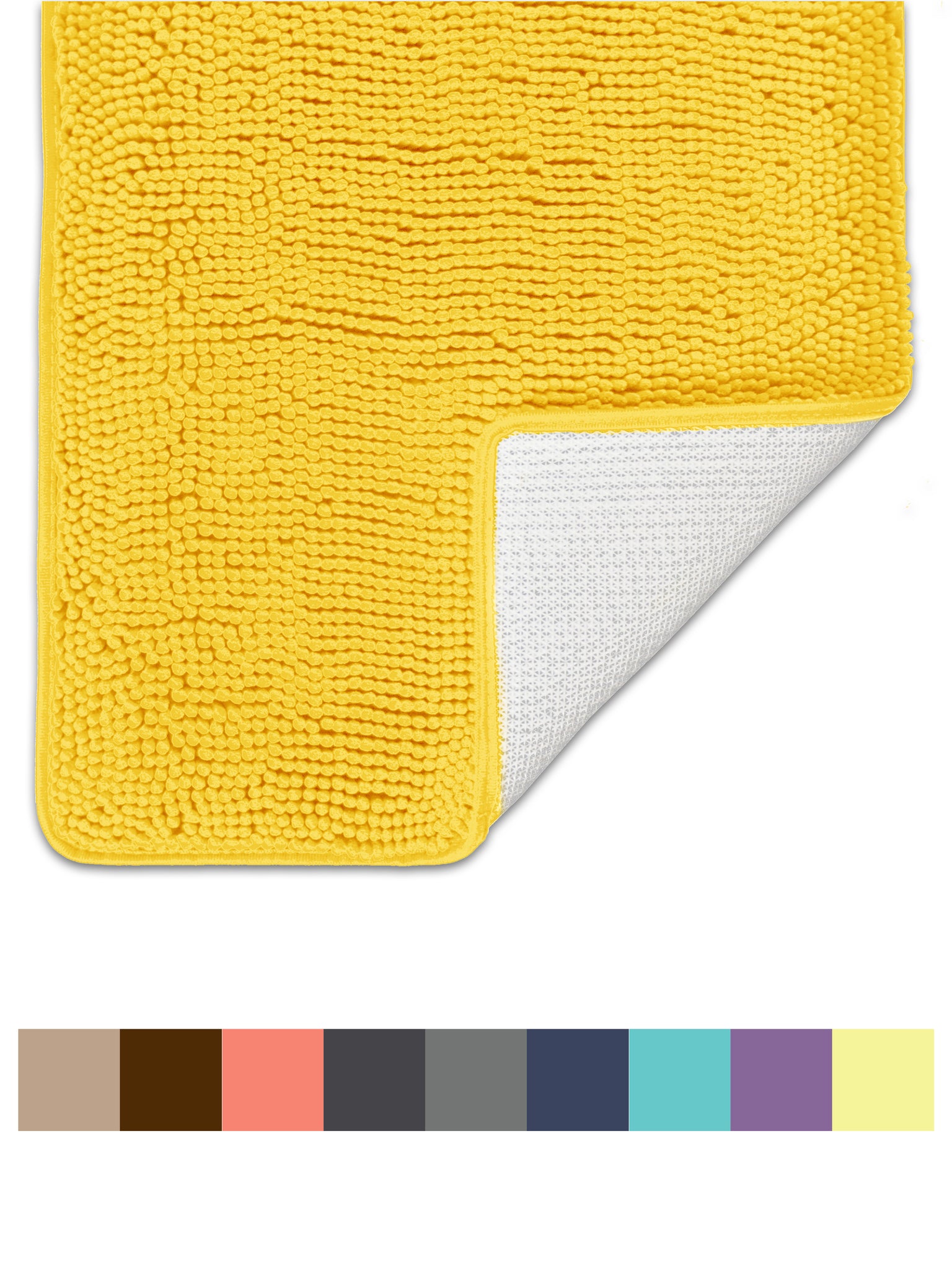 bathroom rug yellow