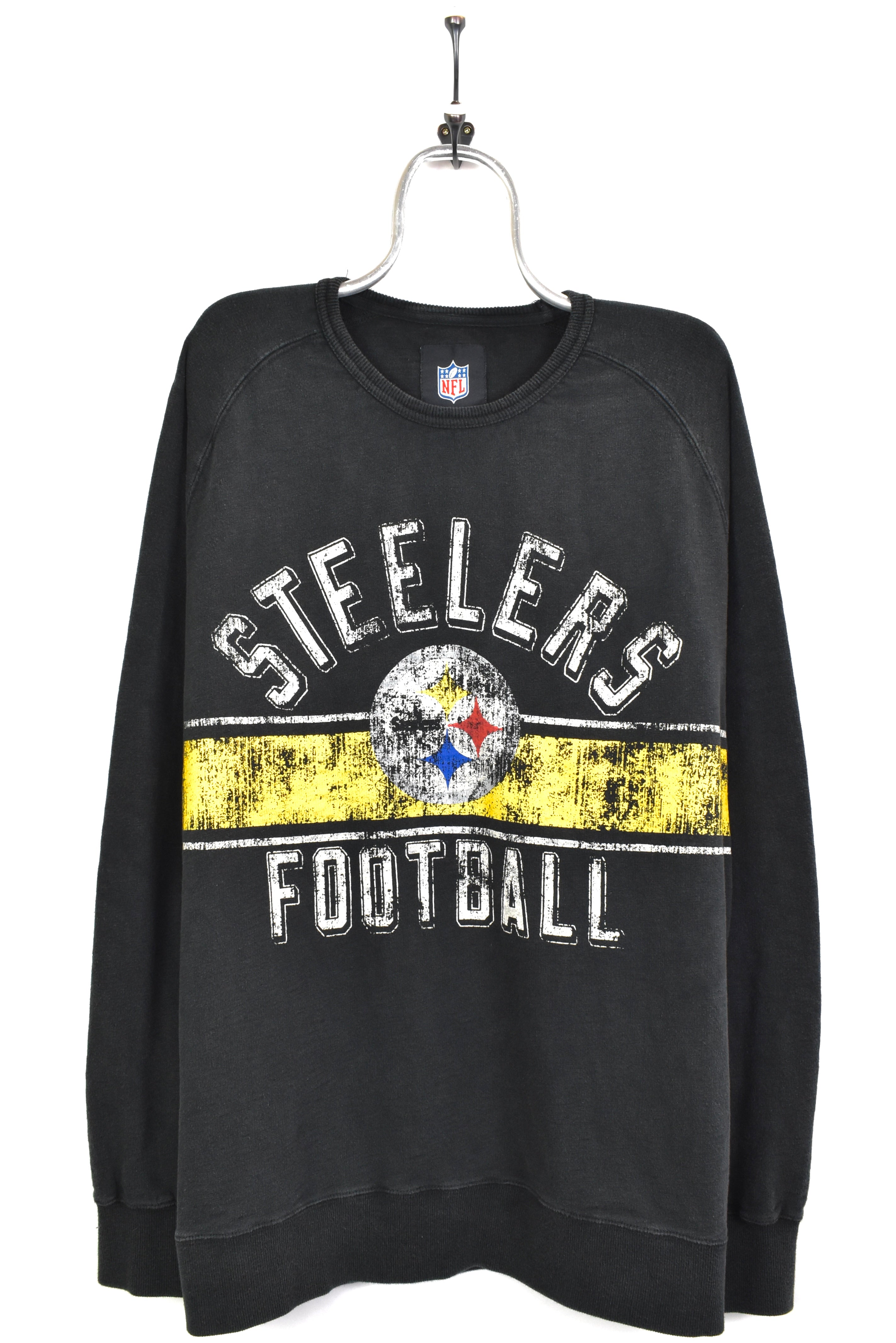 STEELERS NWT! NFL STEELERS CREWNECK GRAY PULLOVER SWEATER SIZE XL