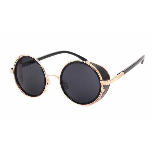 Unisex 'Heritage' Round Circle Side Shield Vintage Retro Sunglasses As ...