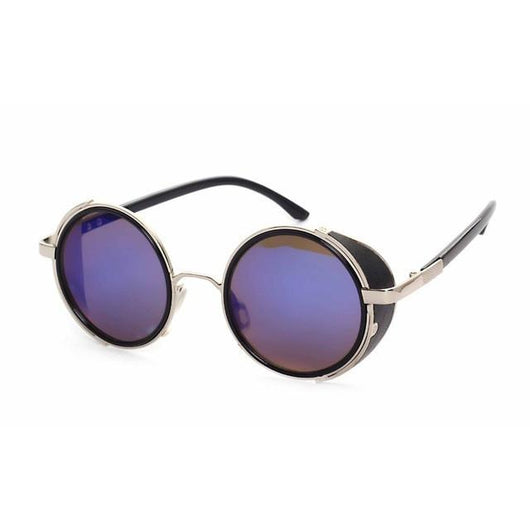 Unisex 'Heritage' Round Circle Side Shield Vintage Retro Sunglasses As – ASTROSHADEZ.COM