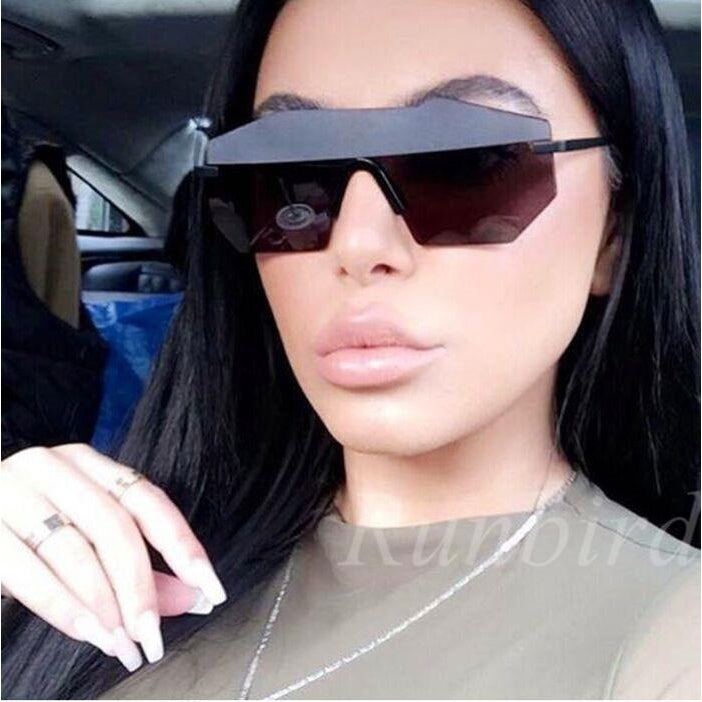 Unisex 'Gravity' Futuristic Shaped Aviator Sunglasses Astroshadez ...