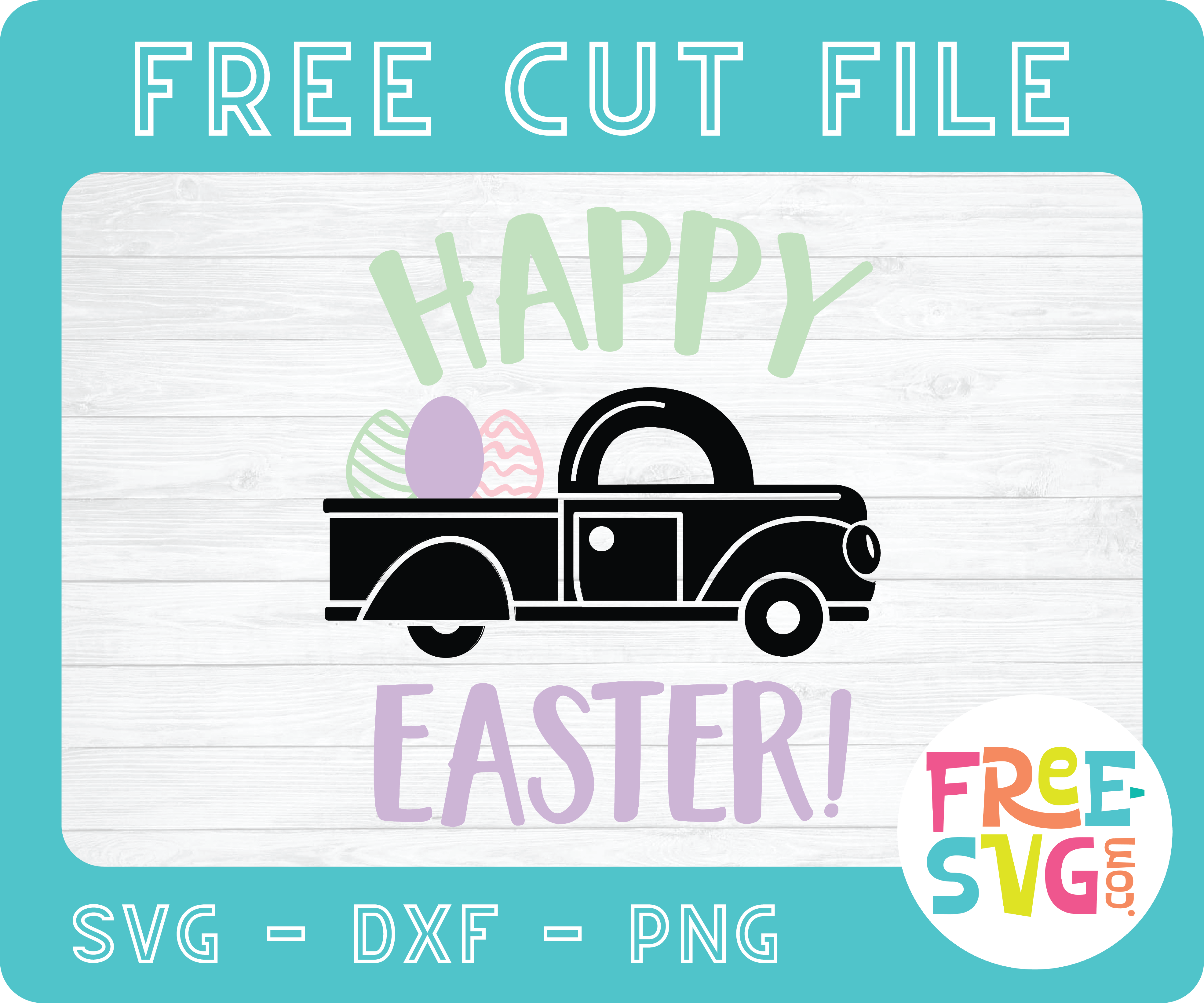 Happy Easter Truck Free Svg Cut File Svg Bundles Co