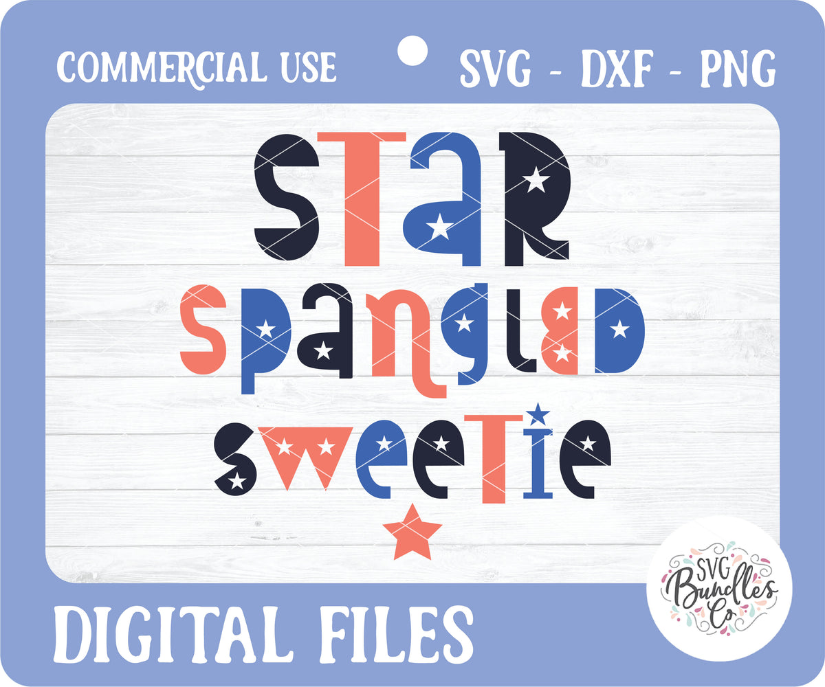 Download STAR SPANGLED SWEETIE - SVG BUNDLES CO.