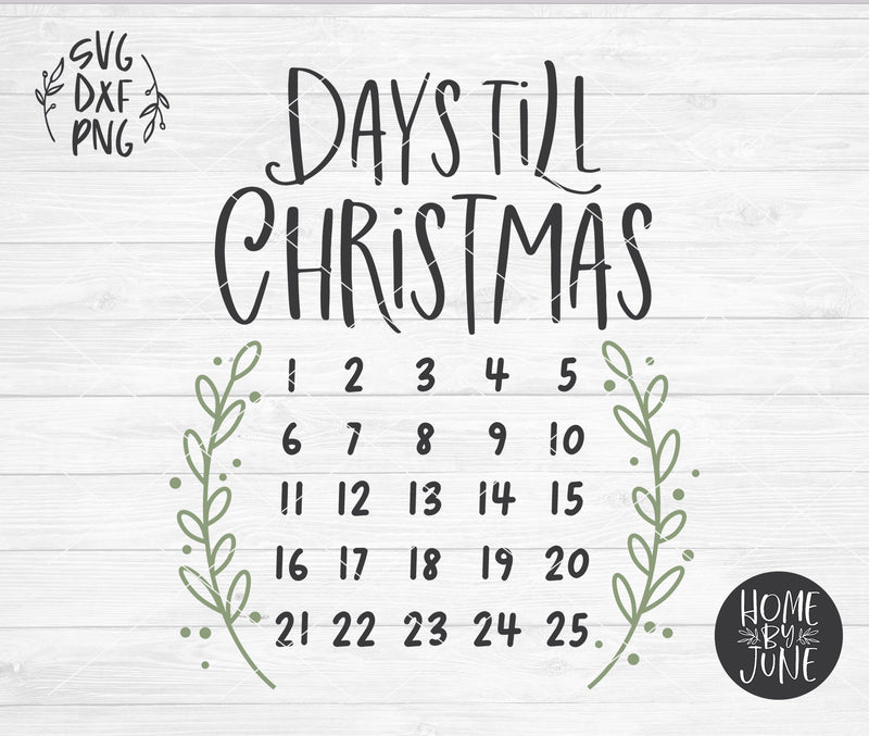 DAYS TILL CHRISTMAS COUNTDOWN – SVG BUNDLES CO.