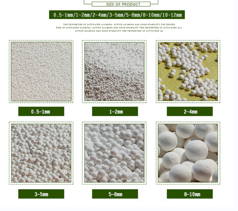 Activated alumina and molecular sieves