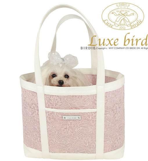 犬のキャリーバッグ Luxe birdie フラワーチュールリュック S ブラック