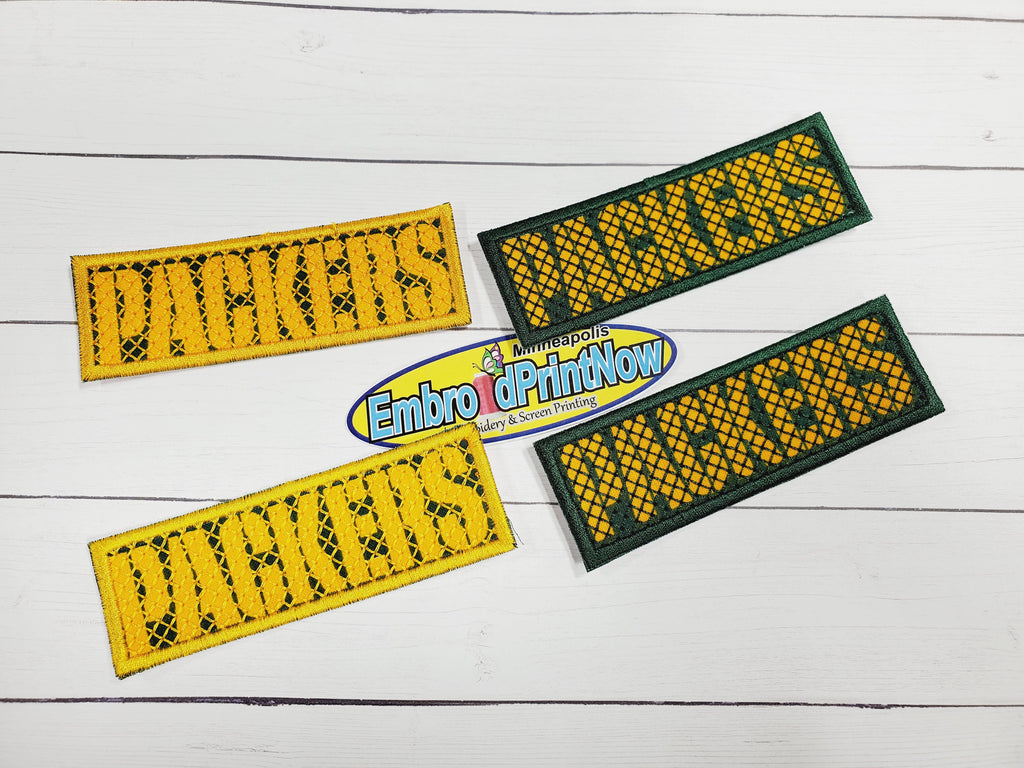 2 GREEN BAY PACKERS NFL FOOTBALL VINYL PATCH PATCHES LOT - Simpson Advanced  Chiropractic & Medical Center