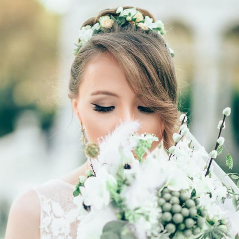 Couronne de fleurs mariée