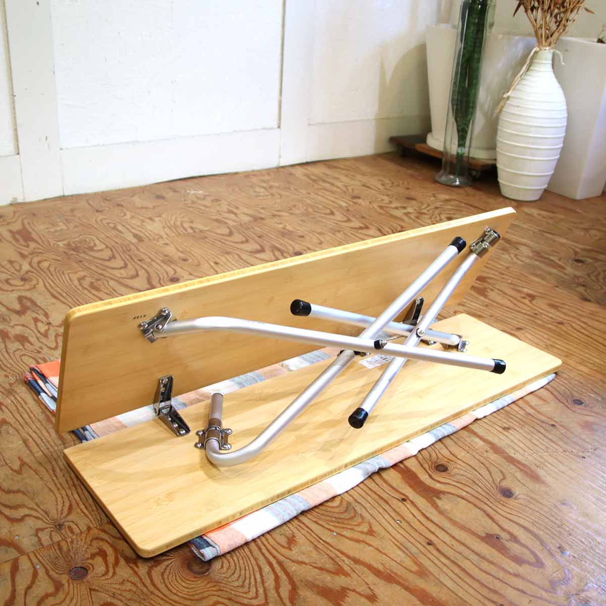 スノーピーク ワンアクションローテーブル竹 室内保管 - テーブル/チェア