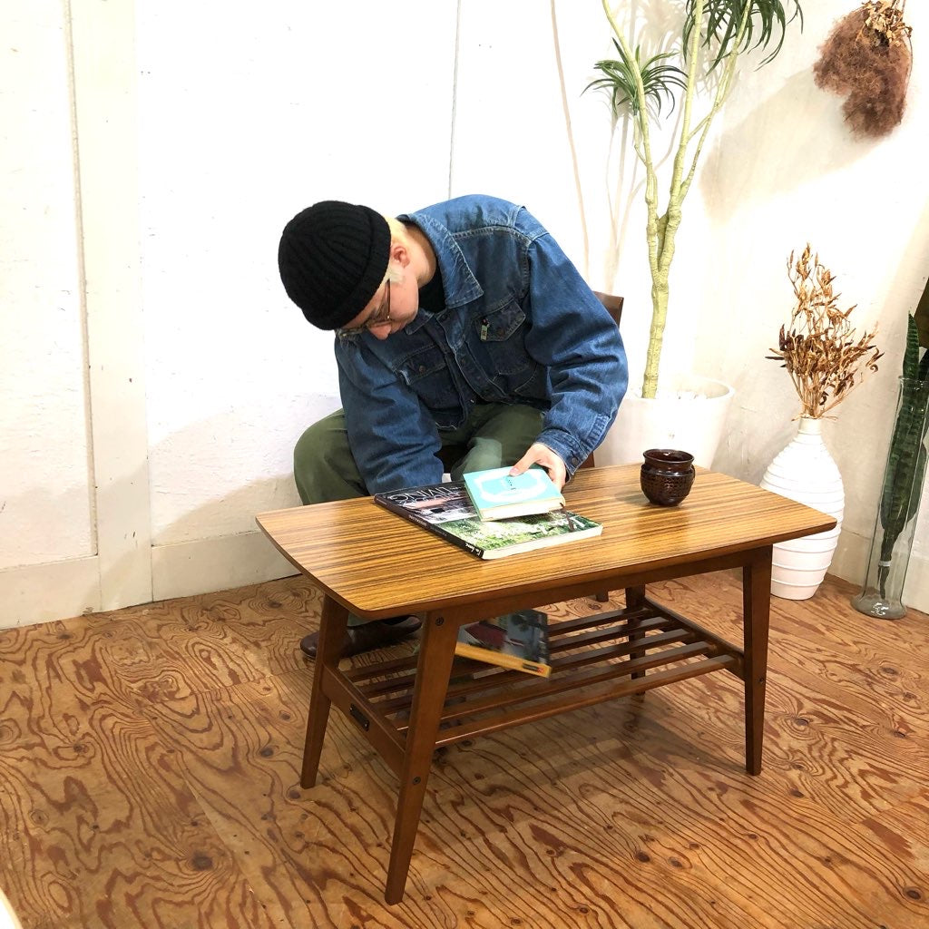 カリモク /  リビングテーブル ウォールナット色 ローテーブル
