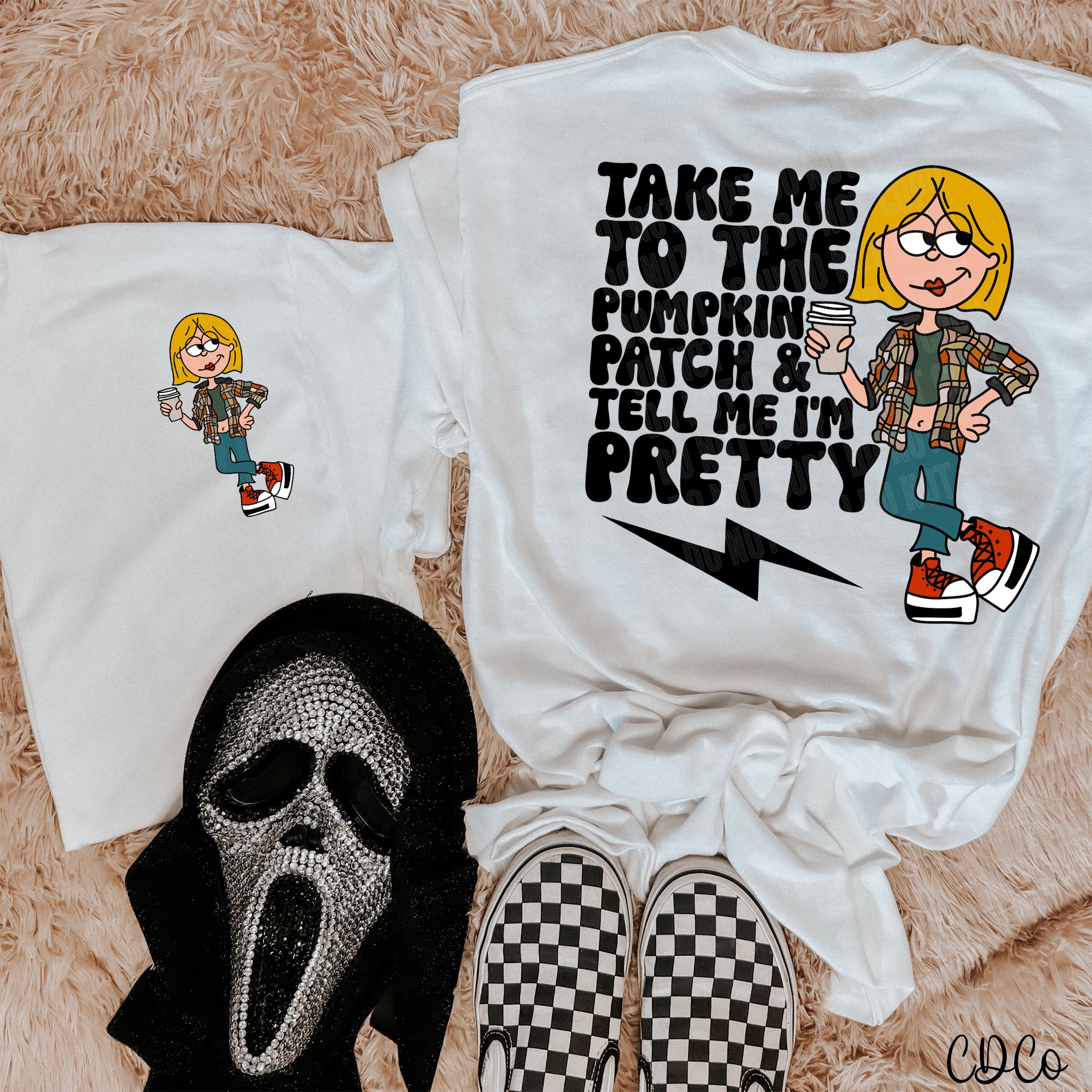Take Me To the Pumpkin Patch Lizzie w/Pocket DTF
