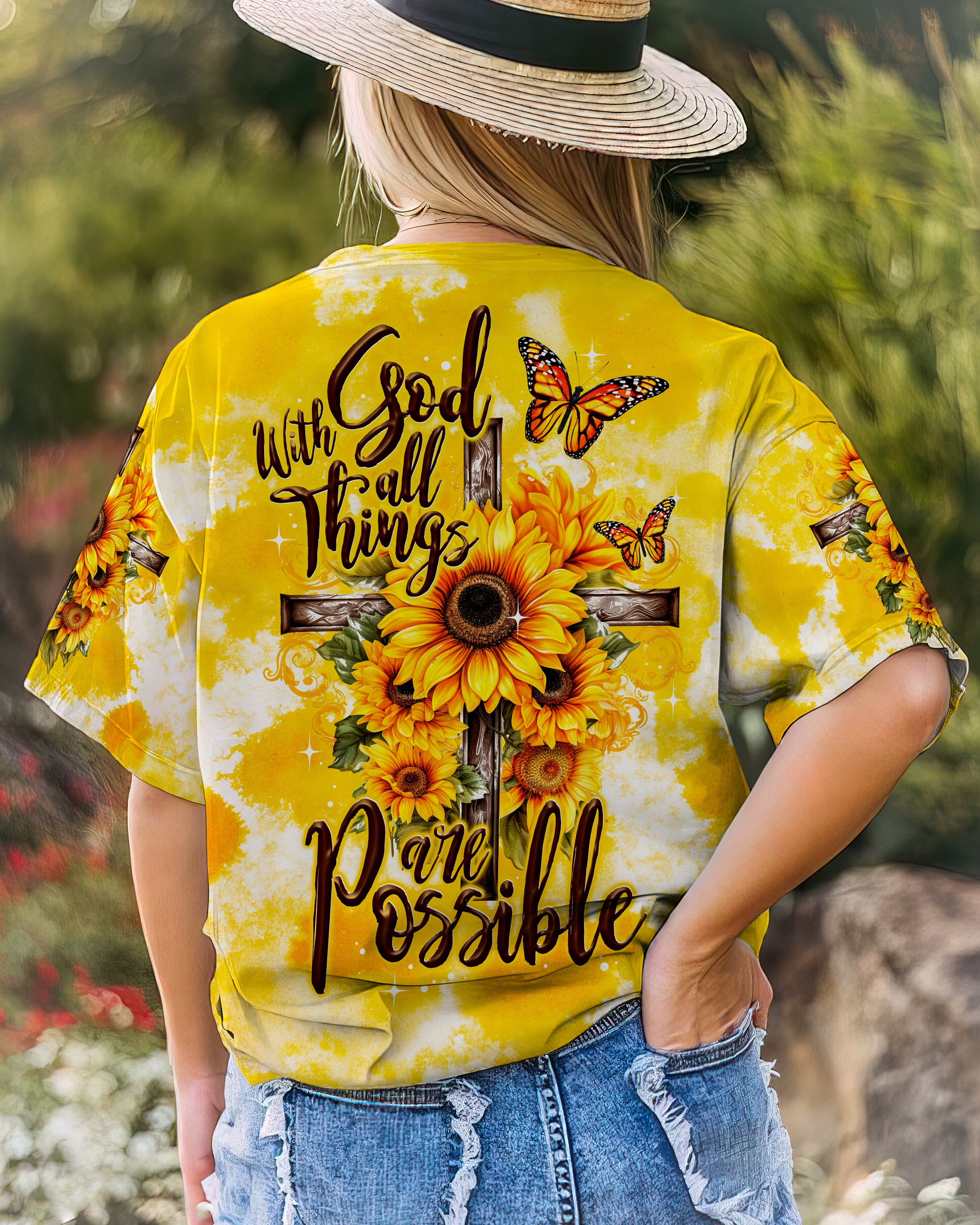 With God All Things Are Possible Women's All Over Print Shirt - Ty2707233