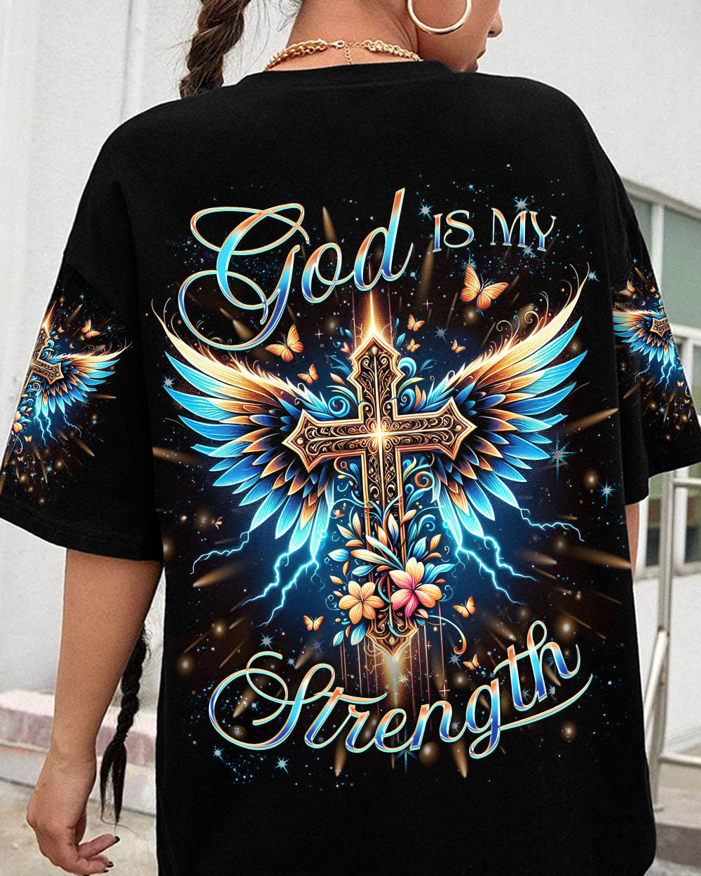 God Is My Strength Women's All Over Print Shirt - Yhkd1912232